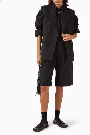 Double-breasted Vest in Virgin Wool