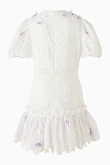 Eve Butterly-appliqué Mini Dress