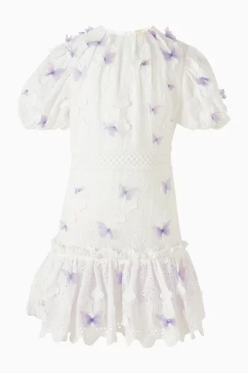 Eve Butterly-appliqué Mini Dress