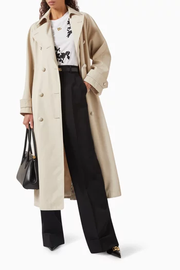 Flared Wide-leg Pants in Wool