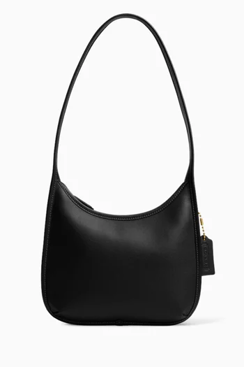Curve Zip Bag in Leather