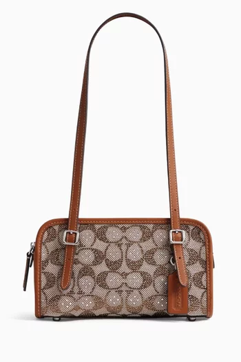 Swing Zip 20 Bag in Signature Crystal Jacquard