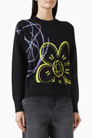 x Futura 2000 Sweater in Mixed Cotton-wool