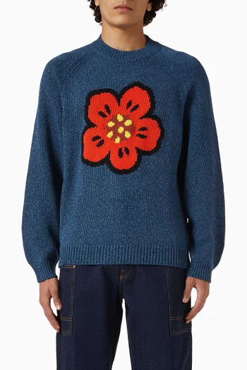 Boke Flower Jumper in Cotton-wool Blend