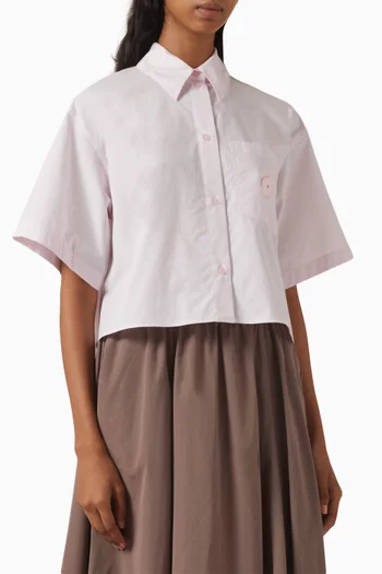 قميص مزين بزهرة بوكي 2.0‏ قطن بوبلين