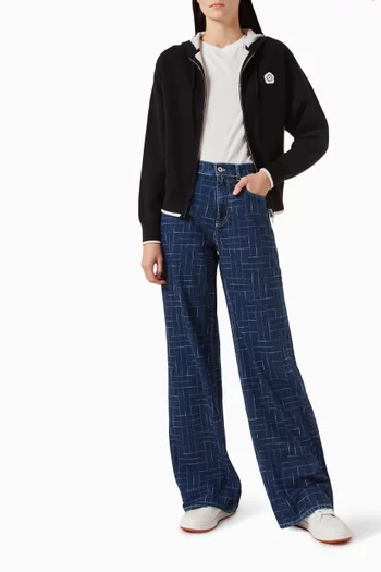 تي شيرت بطبعة زهور بتصميم كلاسيكي قطن