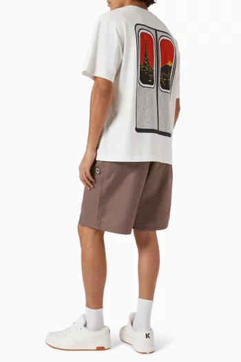 Oversized Graphic T-shirt in Cotton Jersey