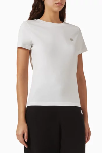 Boke Flower Embroidered T-shirt in Cotton