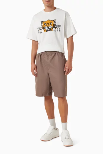 Happy Tiger Oversized T-shirt in Cotton