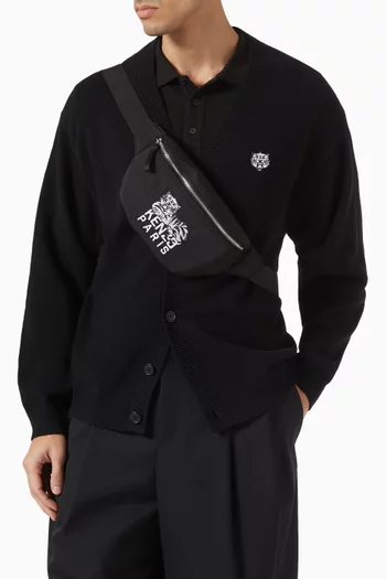 Happy Tiger Belt Bag in Canvas