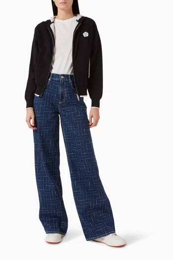 Boke Flower 2.0 Zip Hoodie in Wool-blend