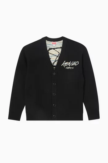 x Futura 2000 Unisex Cardigan in Wool Blend