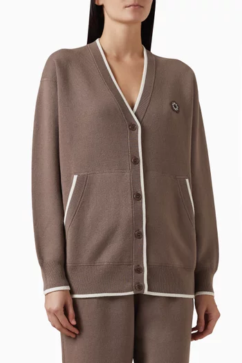 Boke Flower 2.0 Embroidered Cardigan in Wool-blend