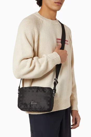 Mura Weave Crossbody Bag in Canvas