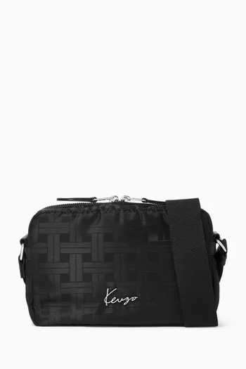 Mura Weave Crossbody Bag in Canvas