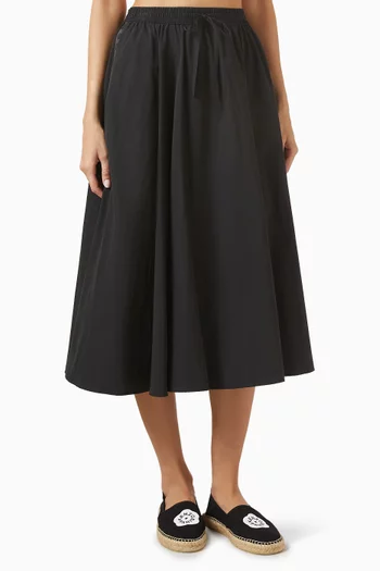 Boke Flower 2.0 Midi Skirt in Technical Cotton