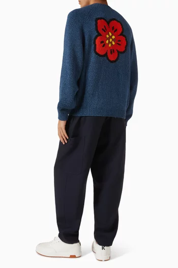 Boke Flower Cardigan in Cotton-wool Blend