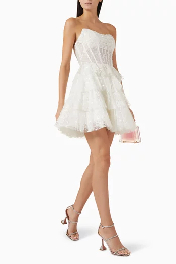 Fit & Flare Bridal Mini Dress