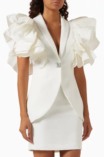 Frill-sleeve Jacket & Skirt Bridal Set