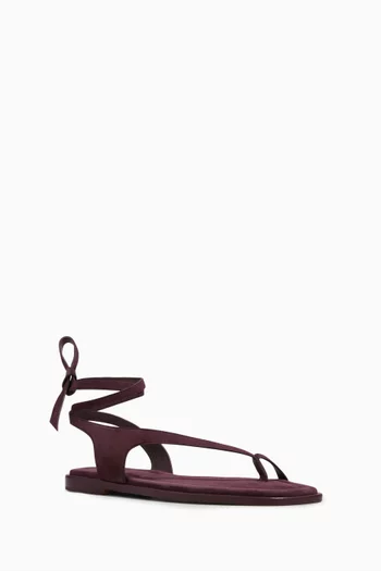 Millar Lace-up Sandals in Suede