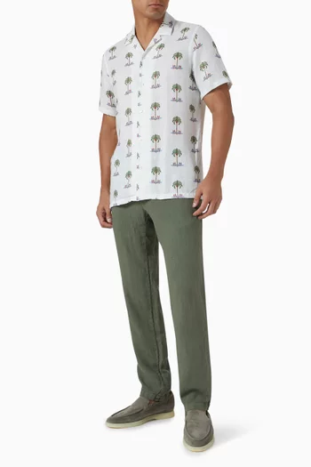 Basic Italian-fit Pants in Linen