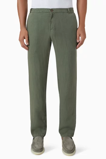 Basic Italian-fit Pants in Linen