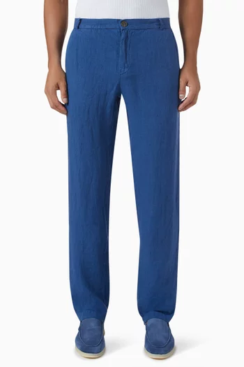 Basic Italian-fit Pants in Linen