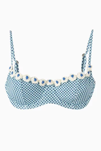 Cola Crochet-trim Bikini Top