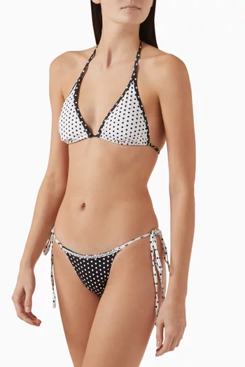 Nick Ruffle Triangle Bikini Top