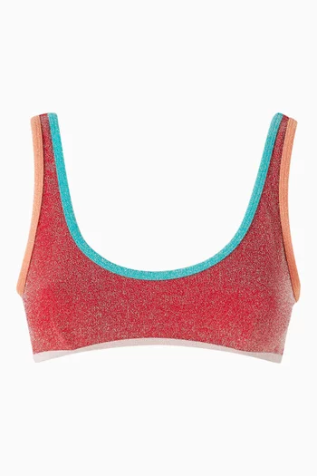 The 90's Duo Crop Top in Lurex