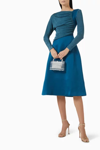 Draped Midi Dress