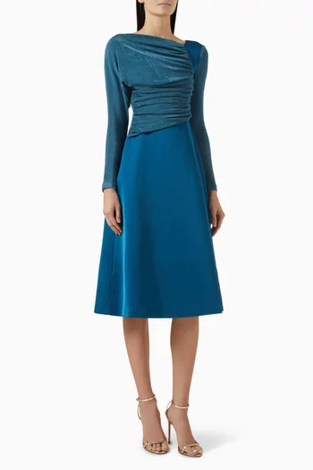 Draped Midi Dress