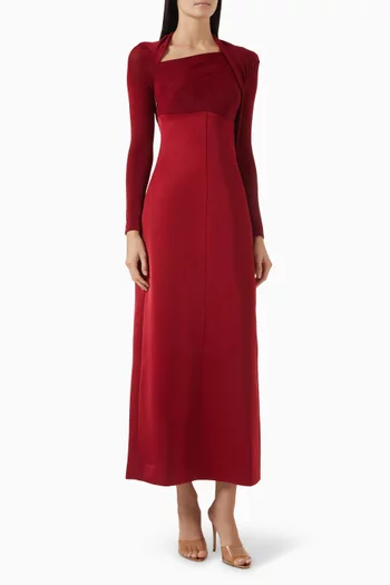 Draped Maxi Dress