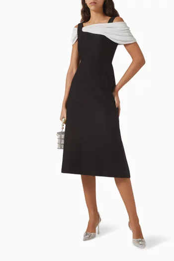 Gathered Midi Dress