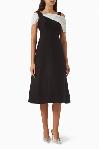 Gathered Midi Dress