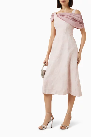Gathered Midi Dress