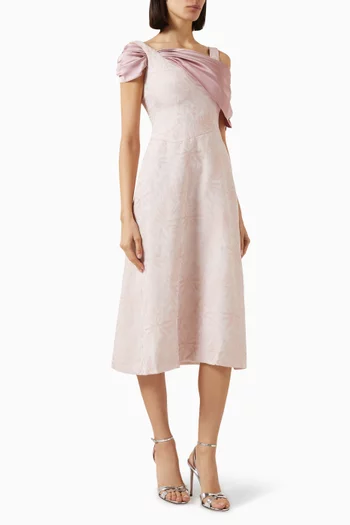 Gathered Midi Dress