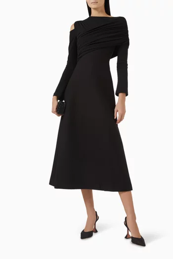 Asymmetric Midi Dress