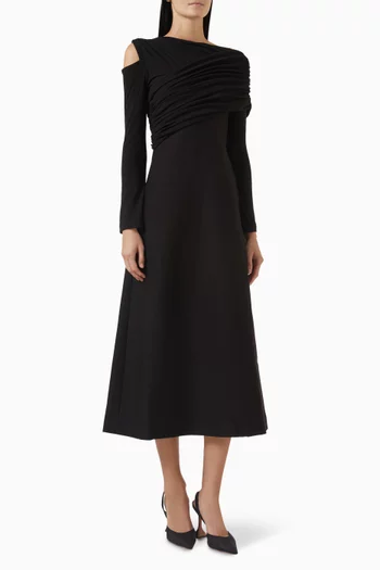 Asymmetric Midi Dress