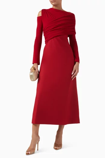 Asymmetric Midi Dress