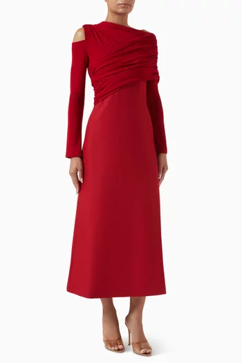 Asymmetric Midi Dress