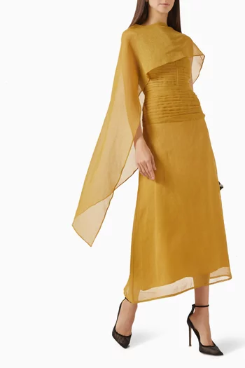 Shawl Midi Dress