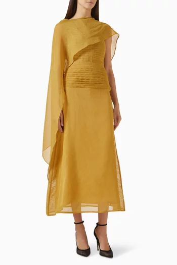 Shawl Midi Dress