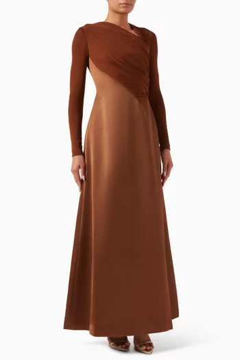 Draped Maxi Dress