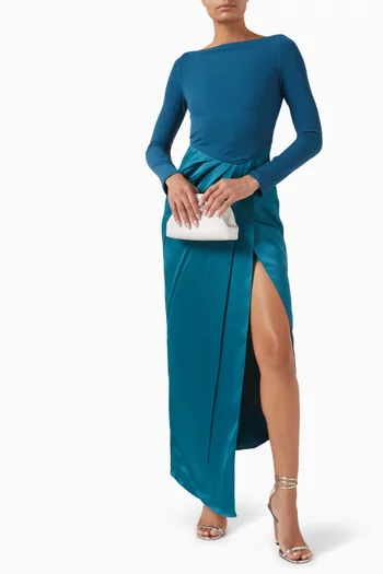 Draped Maxi Dress