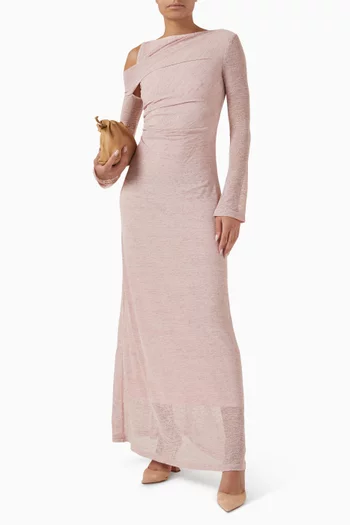 Cold-shoulder Maxi Dress