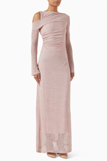 Cold-shoulder Maxi Dress