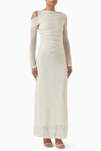 Cold-shoulder Maxi Dress