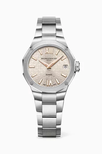 Riviera Quartz Steel Watch, 33mm