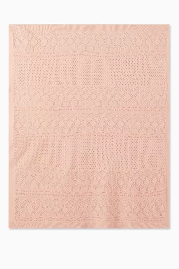 Pointelle Baby Blanket in Knit